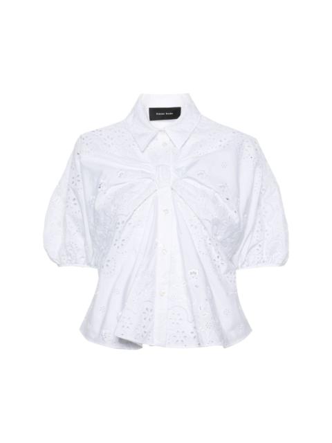 Simone Rocha broderie anglaise cotton blouse