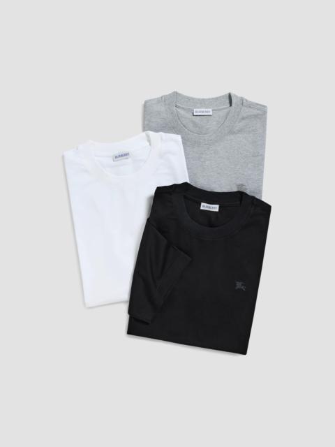 Burberry Men's Seth 3-Pack Cotton Jersey T-Shirt - Multicolour