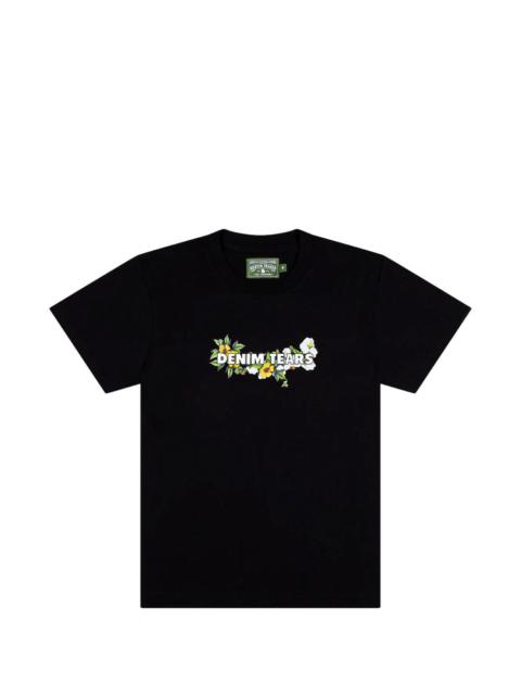 DENIM TEARS floral logo T-shirt