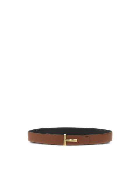 TOM FORD logo-buckle reversible belt