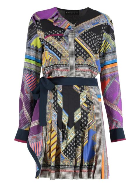 Etro printed pleated dress