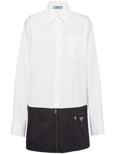 Prada two-tone panelled shirtdress