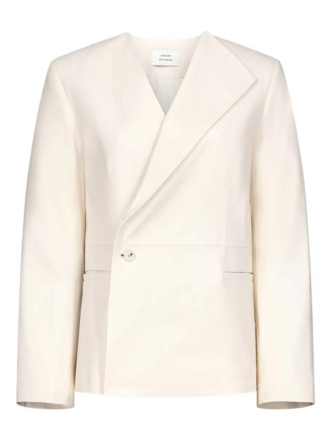 Loulou de Saison Loulou De Saison Paoli Asymmetric Leather Jacket
