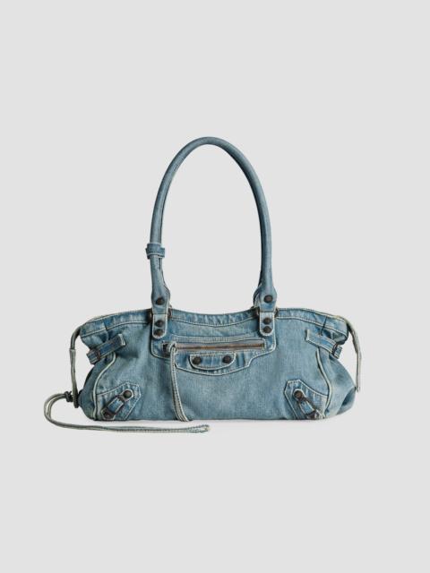 BALENCIAGA Women's Le City East-West Shoulder Bag - Blue