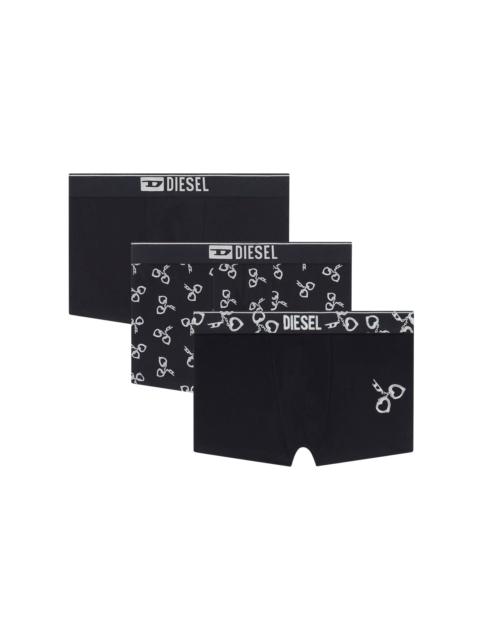 Diesel THREE-PACK BOXER BRIEFS WITH HANDCUFF MOTIF