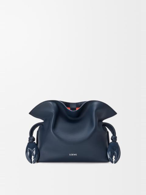 Loewe Mini Flamenco clutch in nappa calfskin and check intarsio