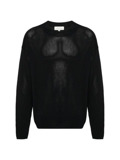 NAMACHEKO cape-detail open knit jumper | REVERSIBLE NAMACHEKO cape-detail open knit jumper | REVERSIBLE