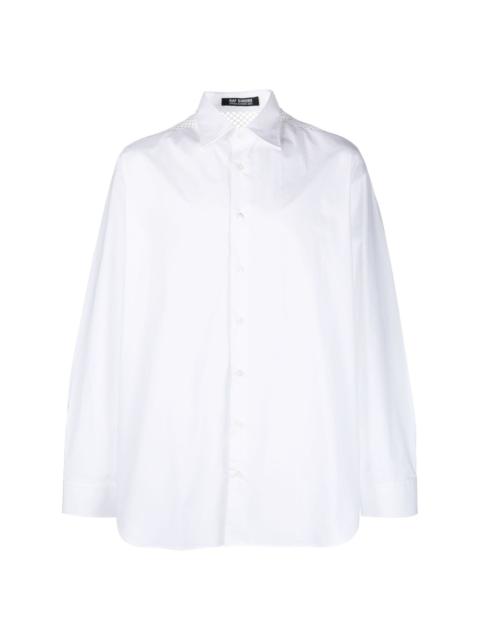 Tシャツ・カットソー RAF SIMONS SS23 White poplin oversize shirt (231M256 1010) Raf Simons Uniform long-sleeved cotton shirt | REVERSIBLE
