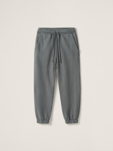 Miu Miu Garment-dyed cotton fleece pants