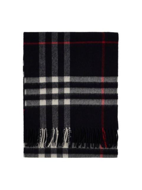 CHECK CASHMERE SCARF