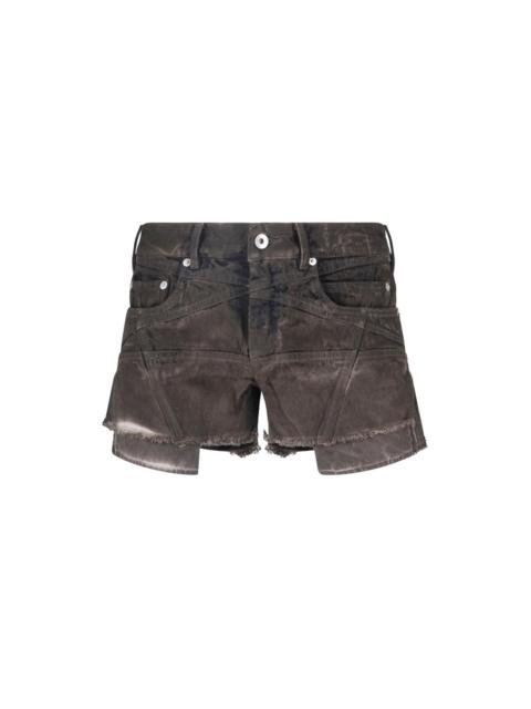 Rick Owens DRKSHDW DENIM SHORTS