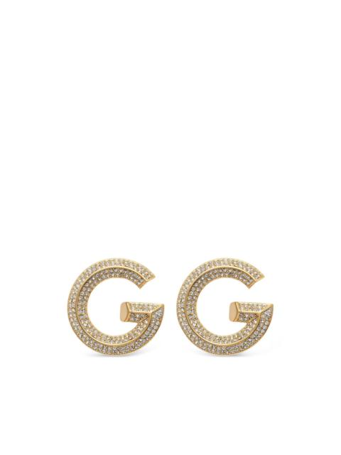 GUESS USA crystal-embellished G-logo earrings