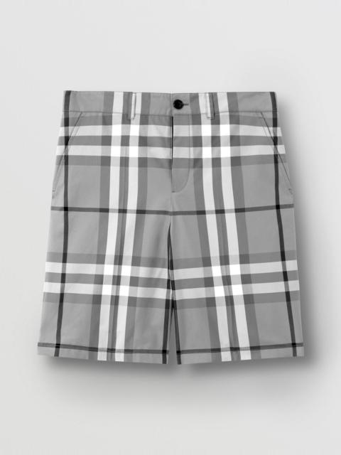 Burberry Check Silk Shorts