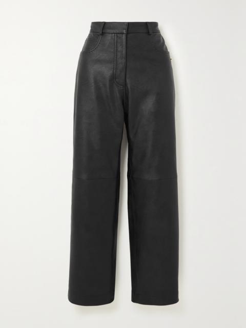 Stella McCartney + Net Sustain Vegetarian Leather Straight-leg Pants