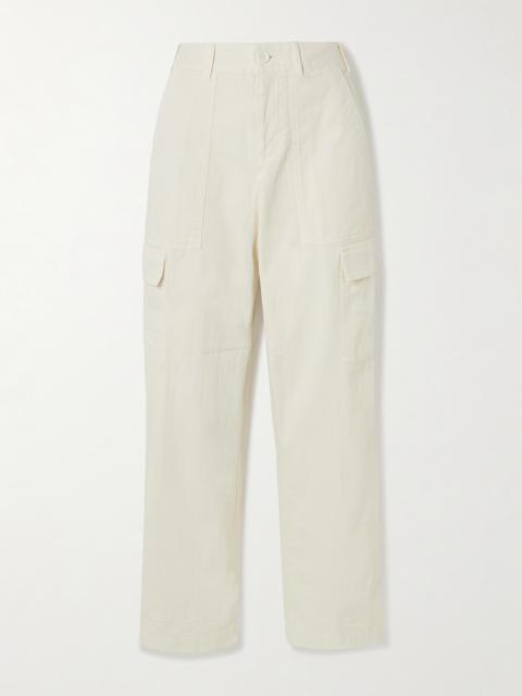 JAMES PERSE Herringbone Cotton-blend Cargo Pants