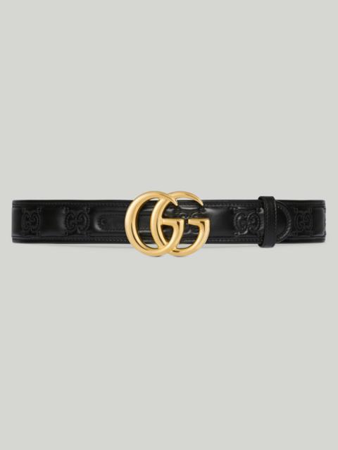 GUCCI GG Marmont Matelassé wide belt