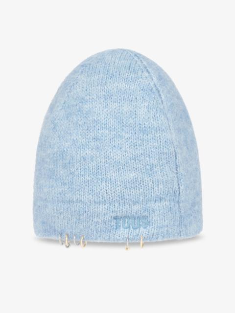 TOUS Blue knit Beanie TOUS Earrings