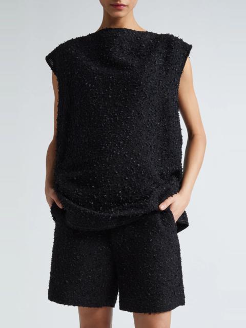 Junya Watanabe Glitter Tweed Sleeveless Top