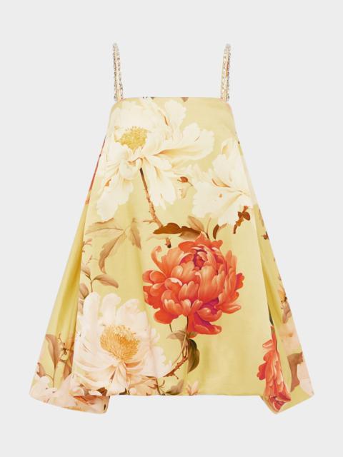 LEO LIN Patsy Crystal-Embellished Bubble Mini Dress