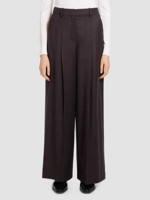 Theory Women's Pleat Wide-Leg Trousers - Cacao