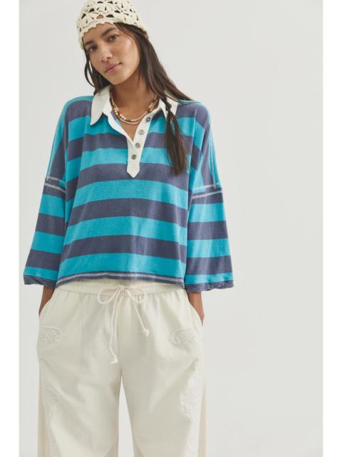 FREE PEOPLE We The Free Auggie Oversized Polo Tee