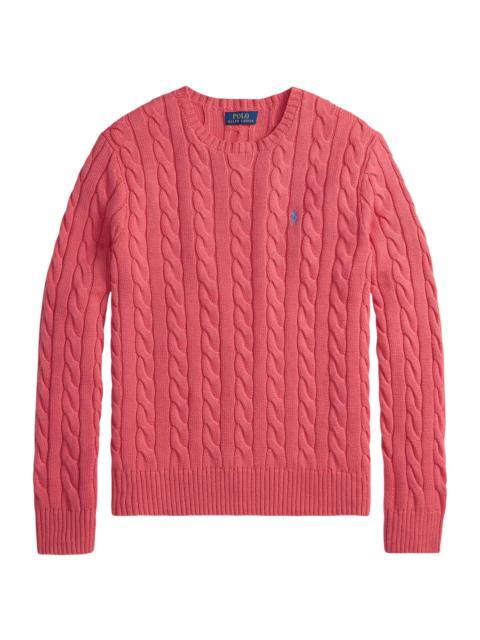 Polo Ralph Lauren Men's Cable-Knit Roving Cotton Sweater - Pale Red