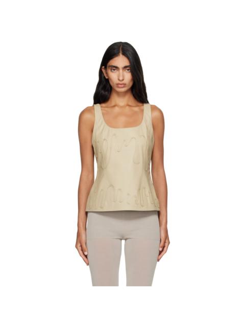 paloma wool Beige Fil Leather Top