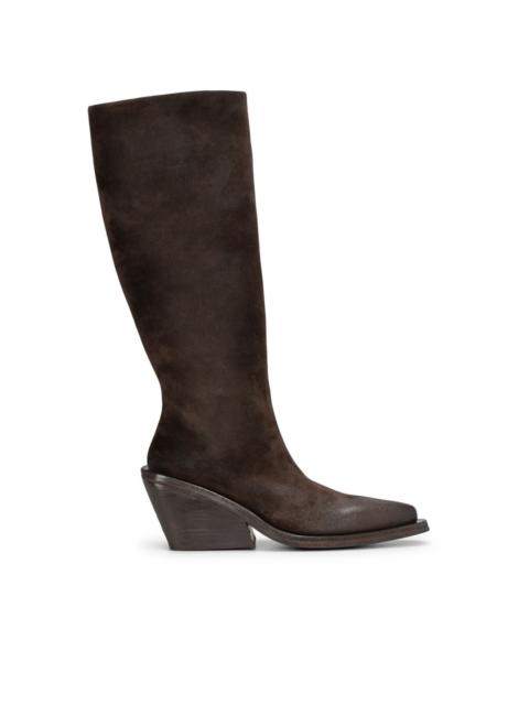 65mm knee-high pointed-toe boots