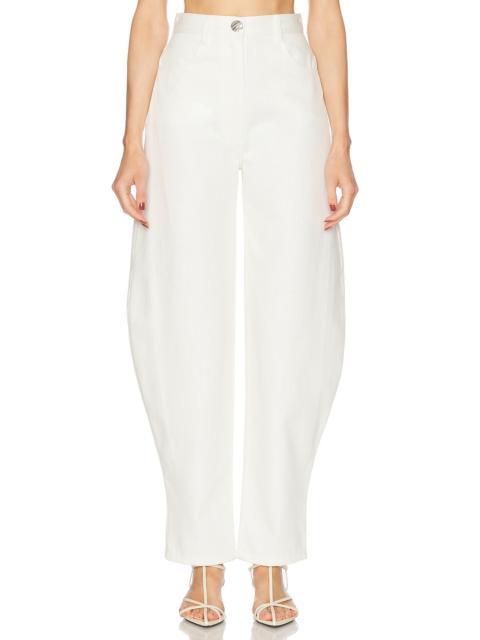 MATTHEW BRUCH High Waist Barrel Leg Jeans