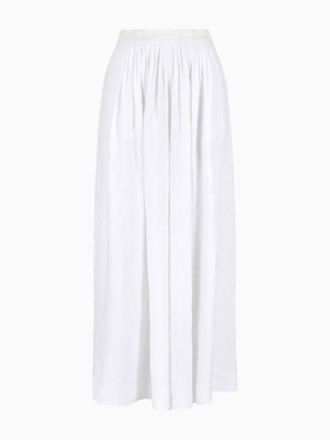 GIORGIO ARMANI ASV hemp wide trousers