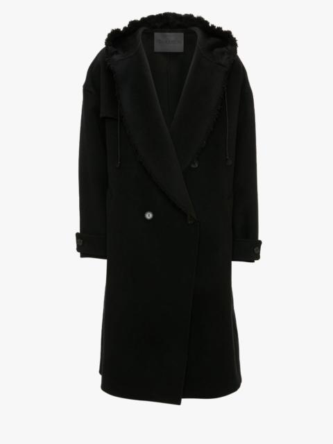 HOODED TRENCH COAT