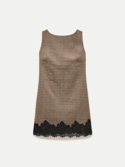 J.CREW Billie dress in houndstooth wool blend