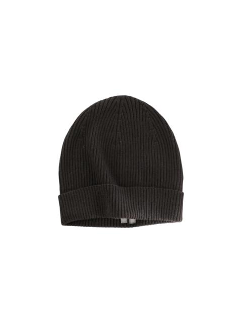 Rick Owens Ribbed Knit Beanie "Dark Dust" RU02F4495 RIBWS 78