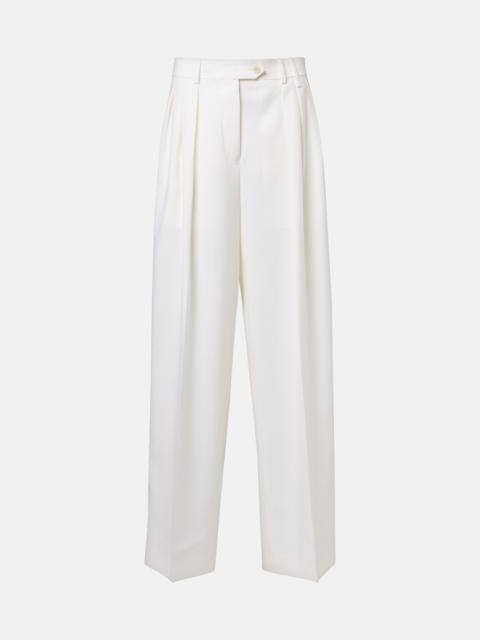 Calvin Klein Collection Alexandra pleated wool wide-leg pants