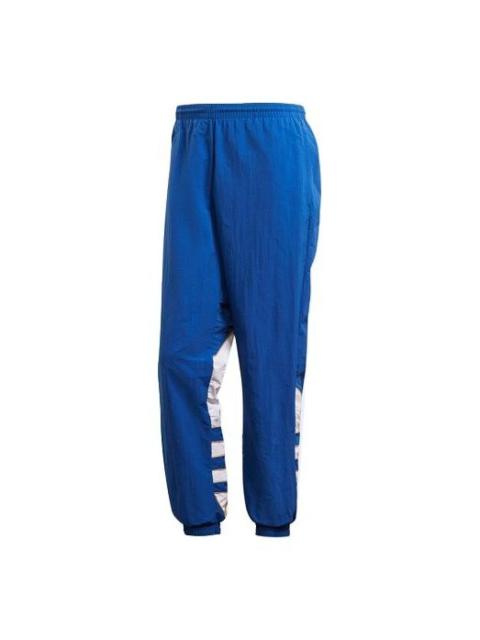 Men's adidas originals Colorblock Large Logo Loose Bundle Feet Sports Pants/Trousers/Joggers Royal B