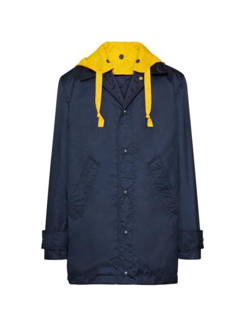 Thom Browne hooded ripstop coat