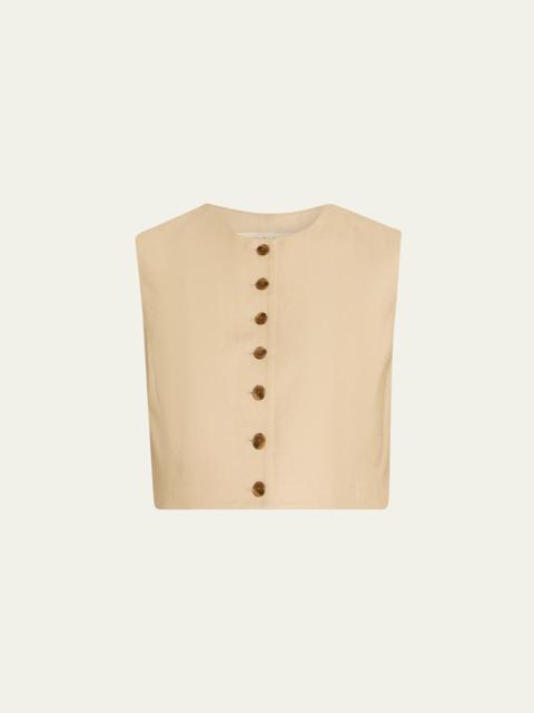 HEIRLOME Danielle Silk Tussah Crop Top