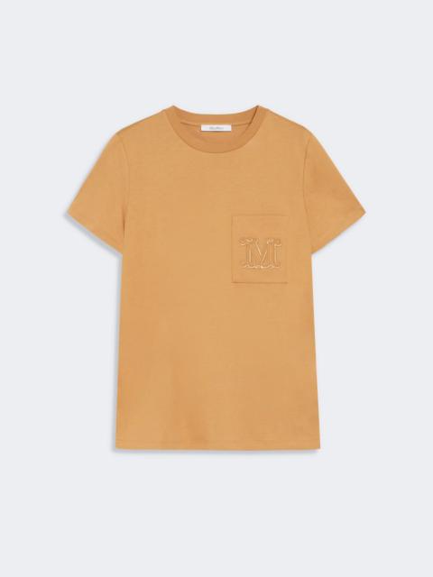 Max Mara PAPAIA Cotton jersey T-shirt - CAMEL