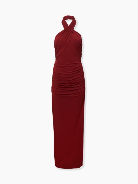 CAROLINA HERRERA Criss-Cross Halterneck Gown