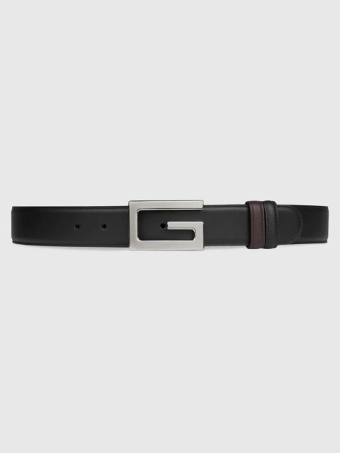 Reversible belt with Square G buckle