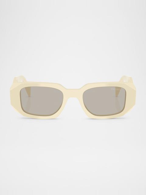 Prada PR 17WSF Acetate Rectangular Sunglasses