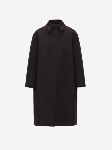 MAGDA BUTRYM Straight cotton coat in black