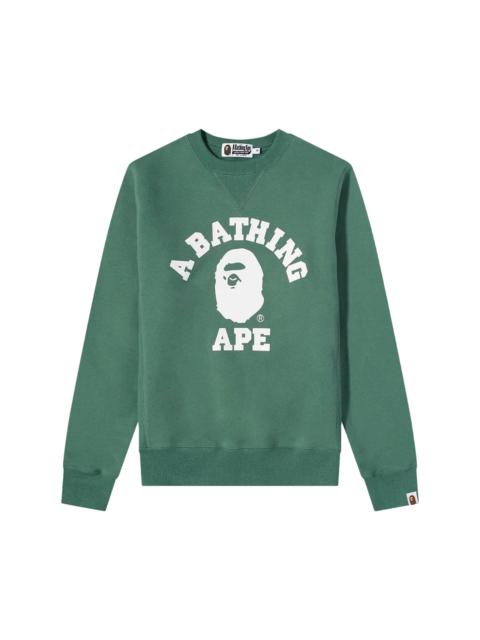 A BATHING APE® BAPE College Crew Sweat 'Green'