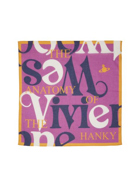 Vivienne Westwood Purple 'Anatomy of Hanky' Scarf