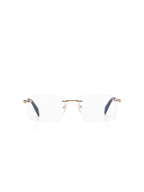 Chopard VCHG18 rimless logo-engraved eyeglasses