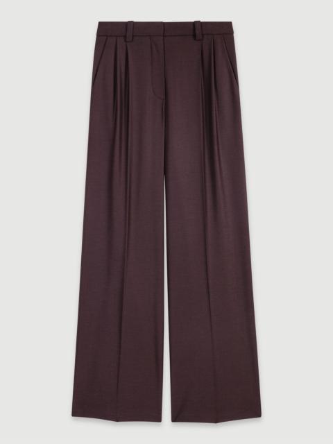 Wide-leg suit trousers