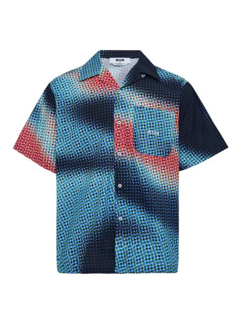 MSGM Pixel Printed Shirt