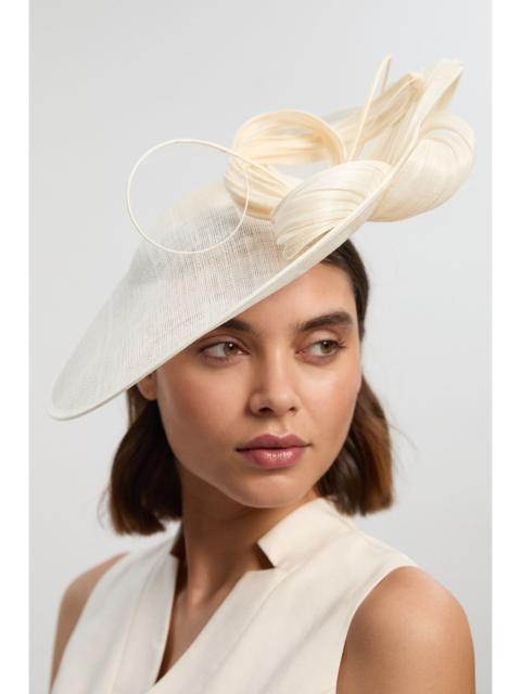 KAREN MILLEN Asymmetric Disk Spiral Detailed Fascinator