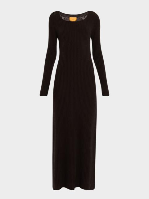 GUEST IN RESIDENCE Wide Rib Cashmere Maxi Dress
