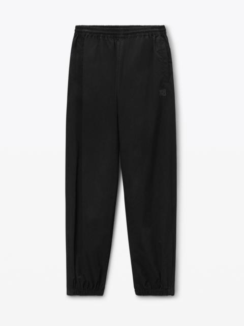 Alexander Wang Piped Track Pants in Cotton Twill